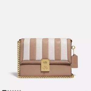 NEW COACH Hutton Nude/White Shoulder Bag